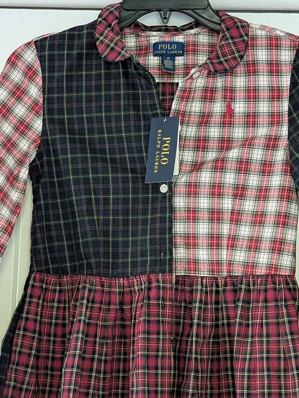 Ralph Lauren Plaid Cotton Poplin Shirtdress